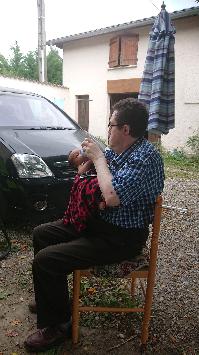 Boubacar avec son grand-oncle Yannick