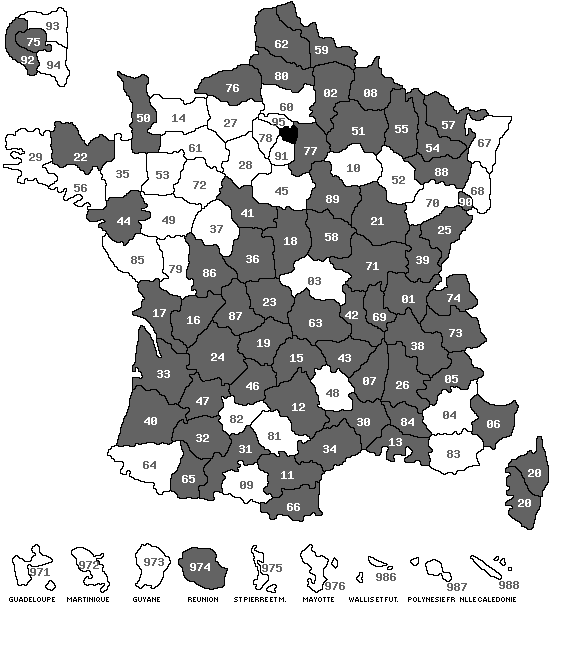 carte de france