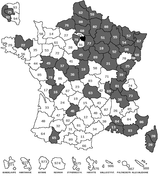 carte de france